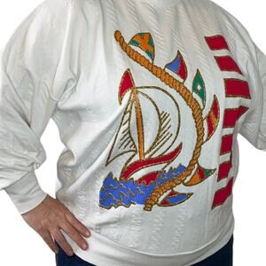 MoonCraft Vintage Sailboat Sweater